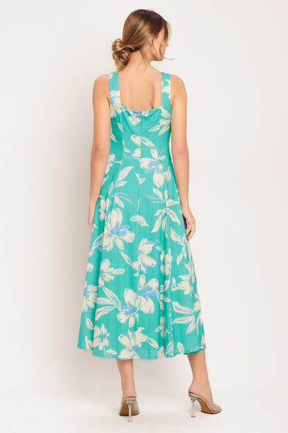 AQUA DAYDREAMS MIDI DRESS