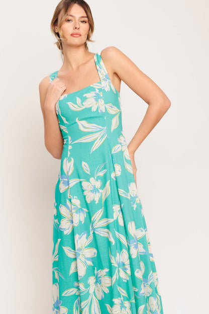 AQUA DAYDREAMS MIDI DRESS