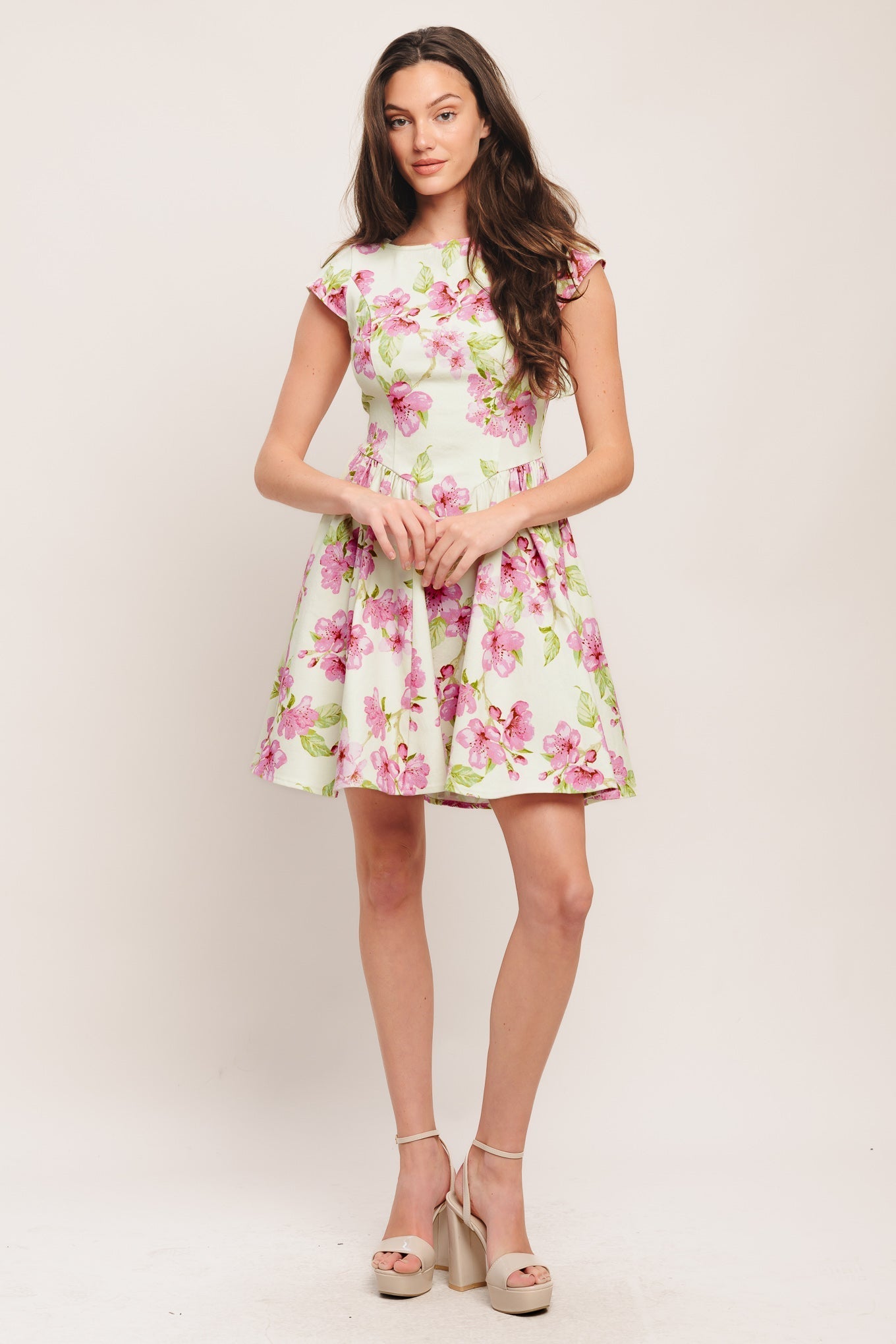 BLOSSOM BABE PINK MINI DRESS
