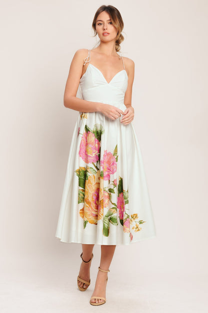 POETIC BLOOM IVORY FLORAL MIDI DRESS FINAL
