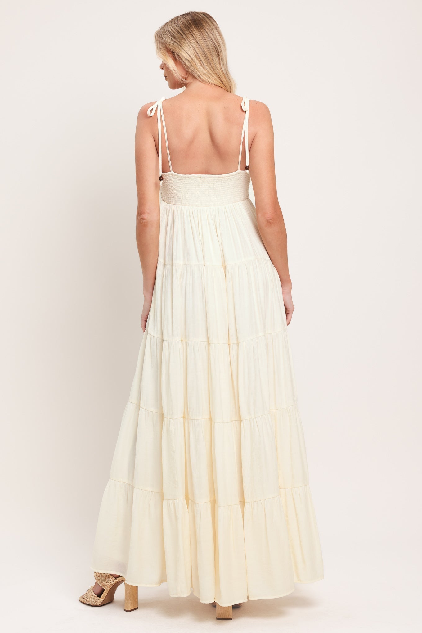 AZURE REVERIE CREAM MAXI DRESS