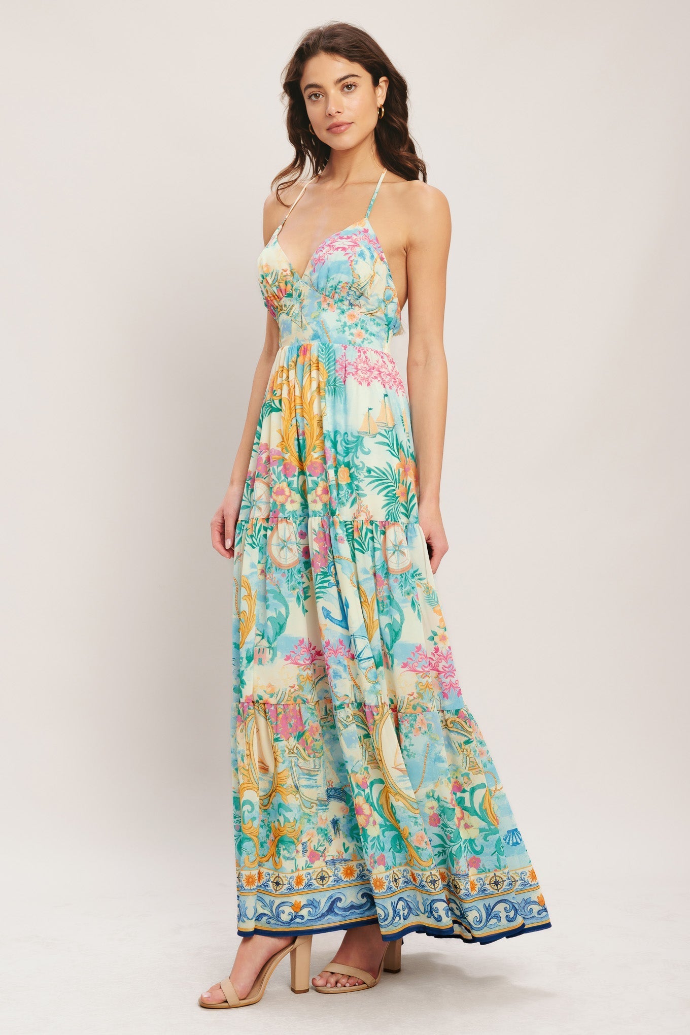 CAPRI SAIL AWAY MAXI DRESS
