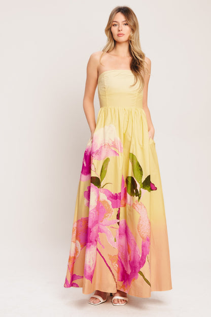 DREAMY OMBRE LIGHT YELLOW MAXI DRESS FINAL