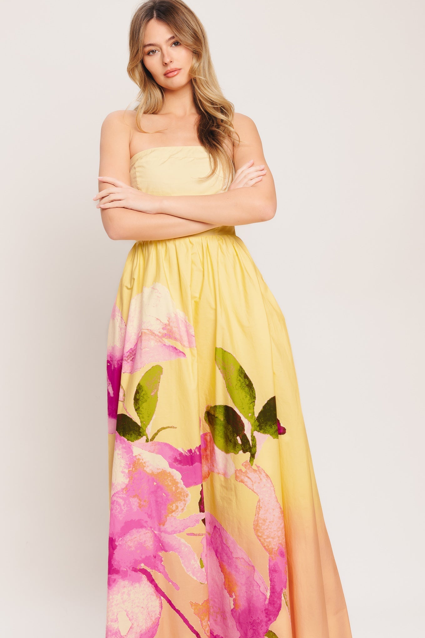 DREAMY OMBRE LIGHT YELLOW MAXI DRESS FINAL