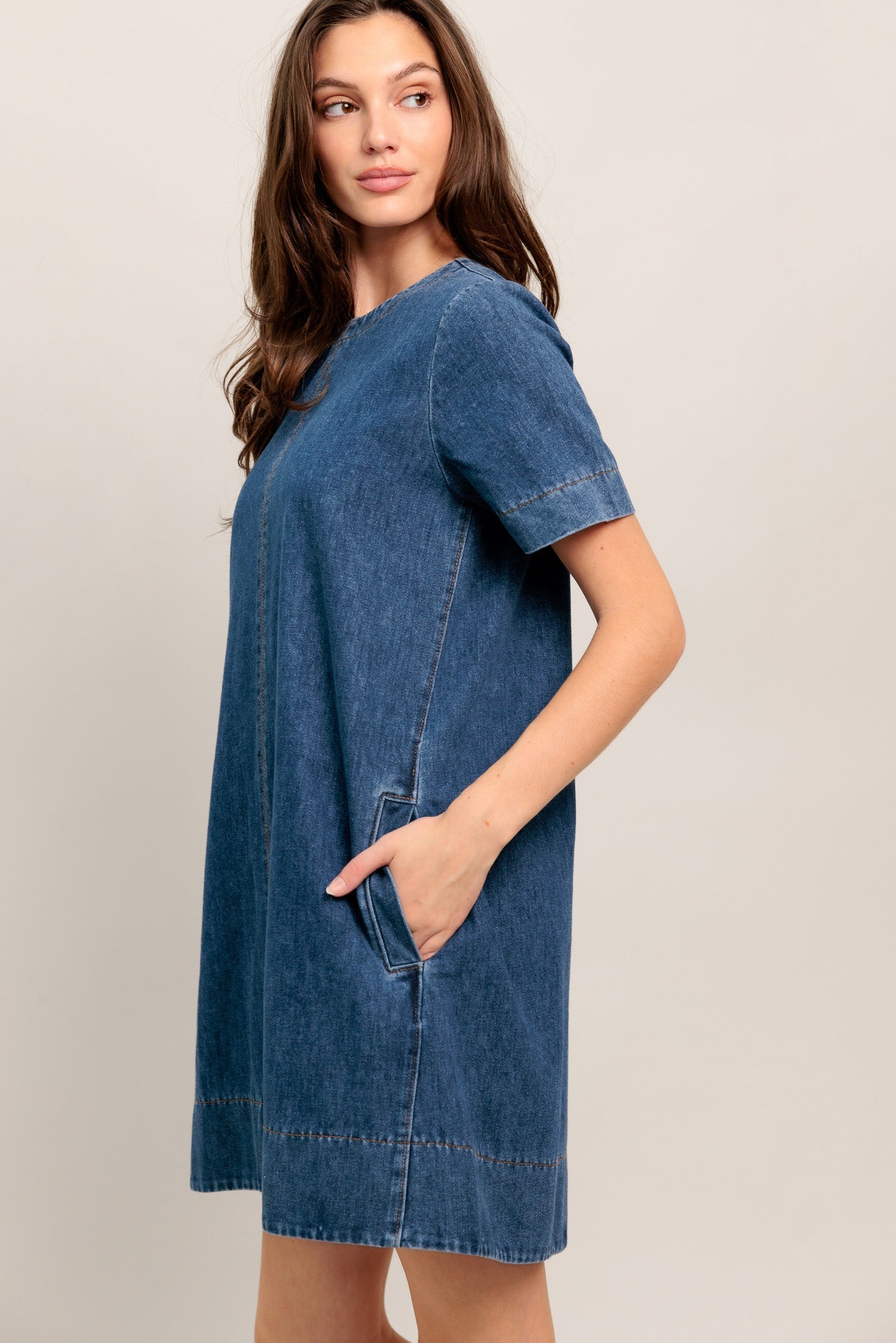 SIMPLY PUT TOGETHER DENIM MINI DRESS FINAL