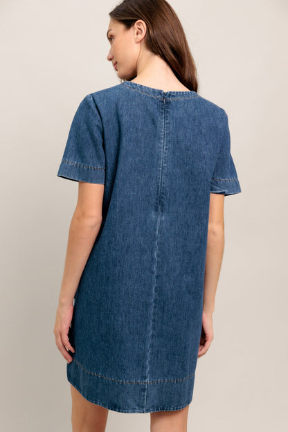 SIMPLY PUT TOGETHER DENIM MINI DRESS FINAL