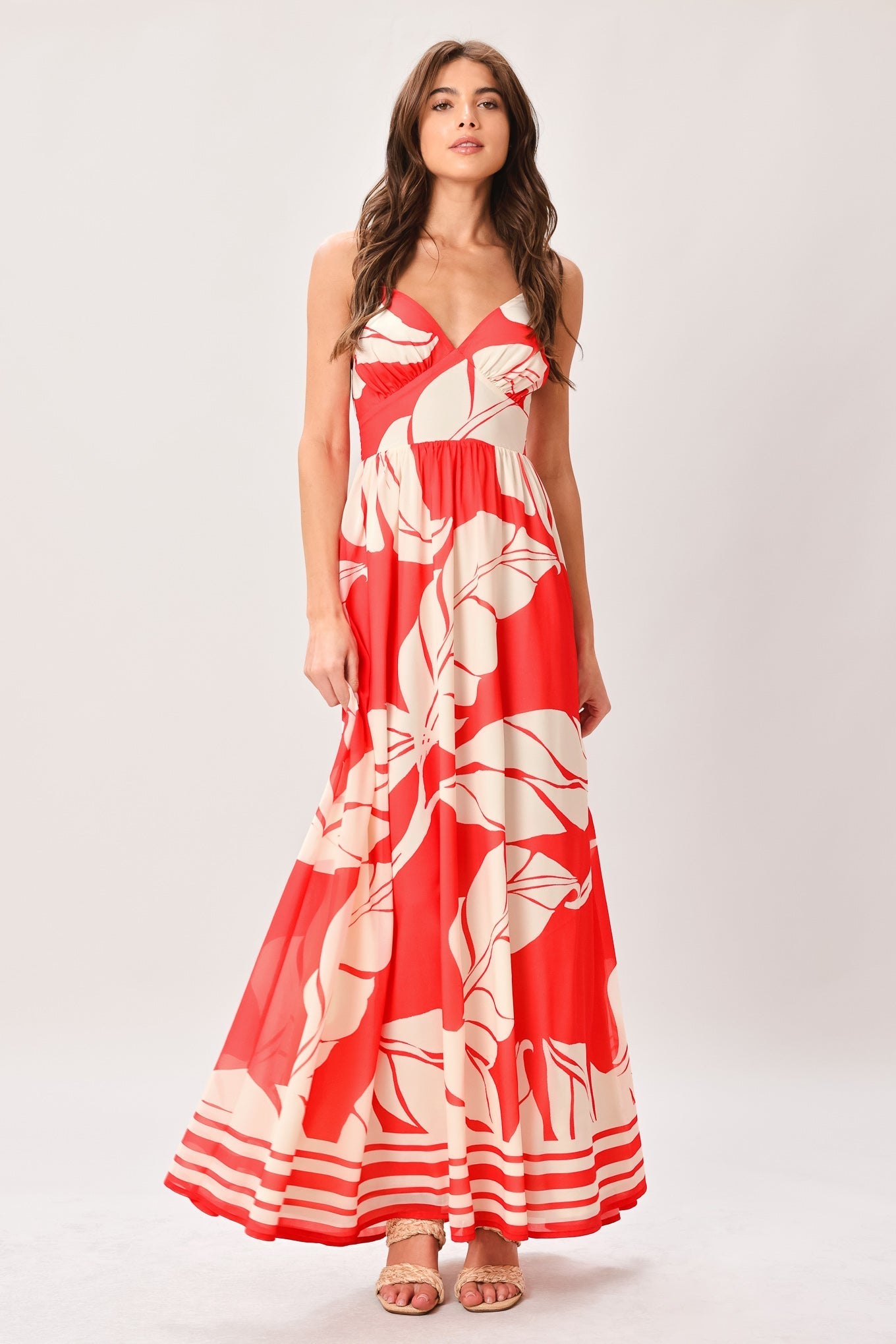 TROPIC BLOOMS RED MAXI DRESS FINAL