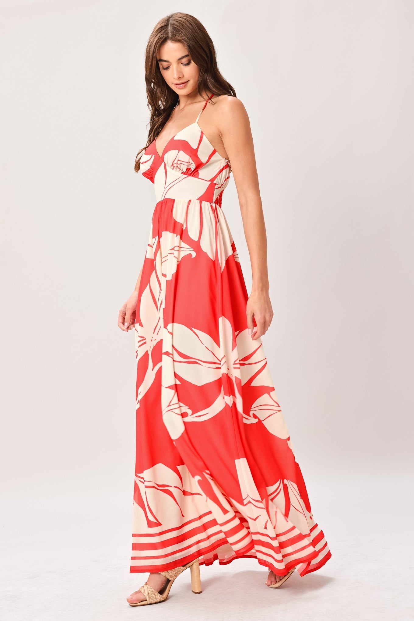 TROPIC BLOOMS RED MAXI DRESS FINAL