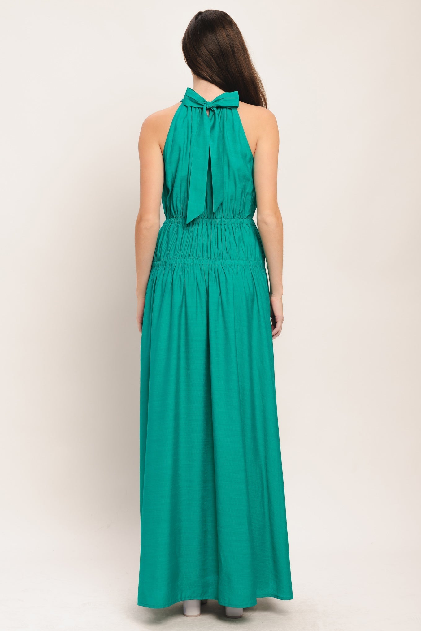 RIVER WALK TEAL MAXI DRESS
