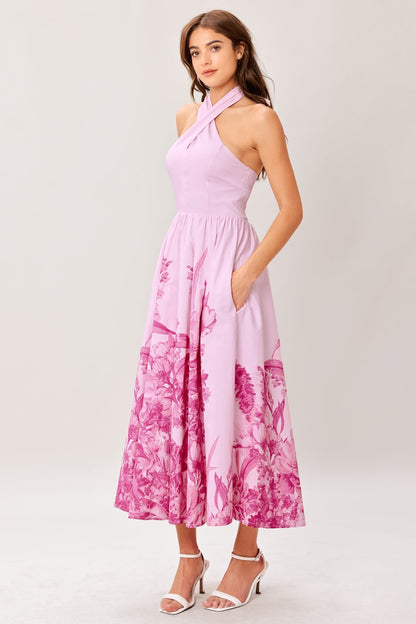 ROSELIGHT DREAM LIGHT PINK MIDI DRESS FINAL