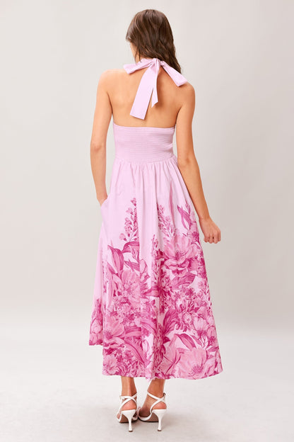 ROSELIGHT DREAM LIGHT PINK MIDI DRESS