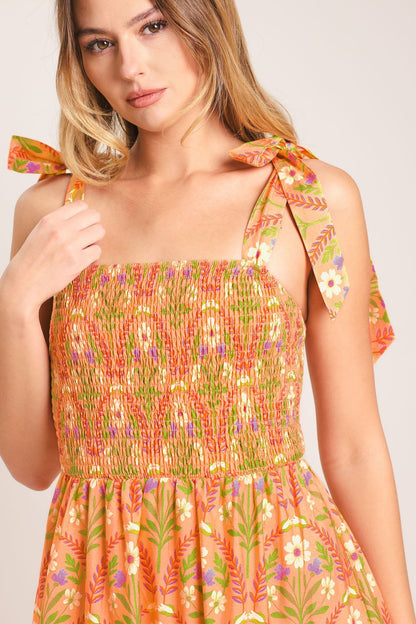 SUNKISS FLORAL MAXI DRESS