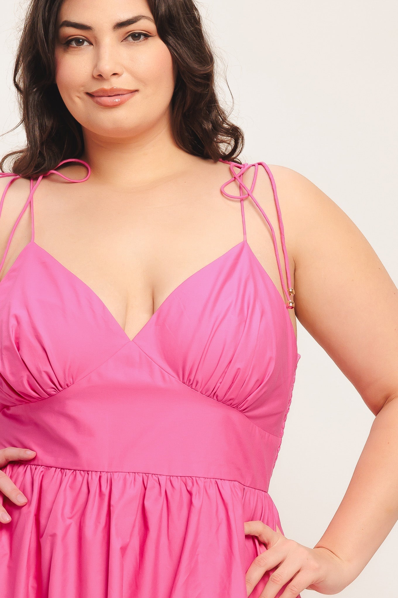 PRETTY IN PINK MIDI DRESS