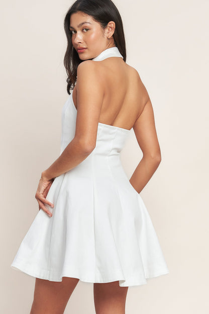 ALWAYS ADORABLE WHITE MINI DRESS