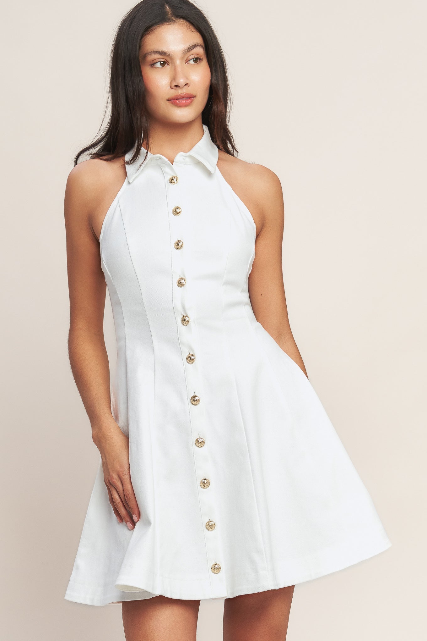 ALWAYS ADORABLE WHITE MINI DRESS