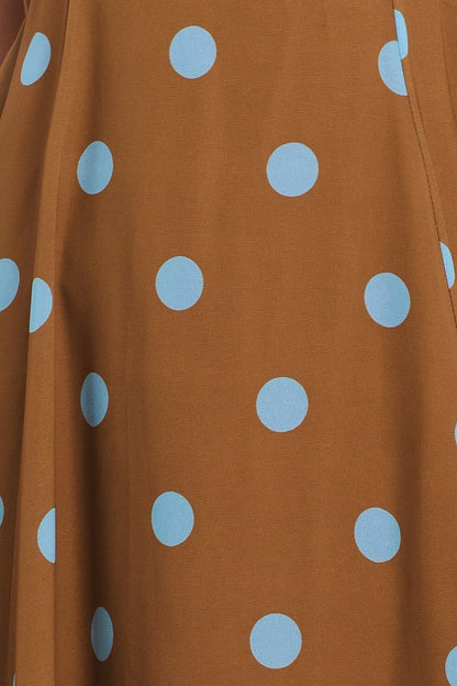 DOTTY LOVE HALTER MAXI DRESS