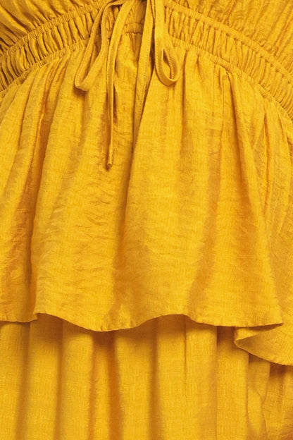 FALLING FOR YOU MUSTARD YELLOW MAXI DRESS