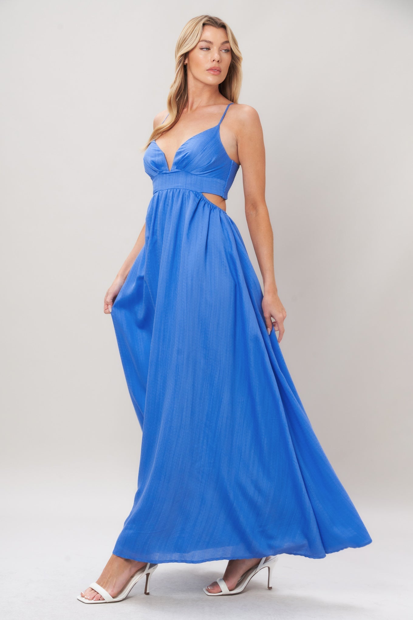 AZURE TEMPTATION BLUE MAXI DRESS