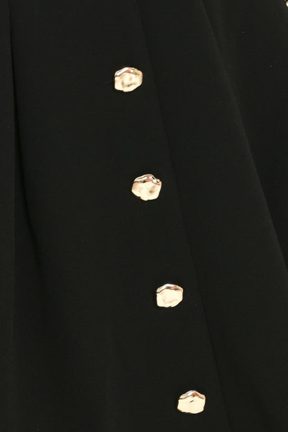 FIFTH AVENUE BLACK BUTTON FRONT MINI DRESS