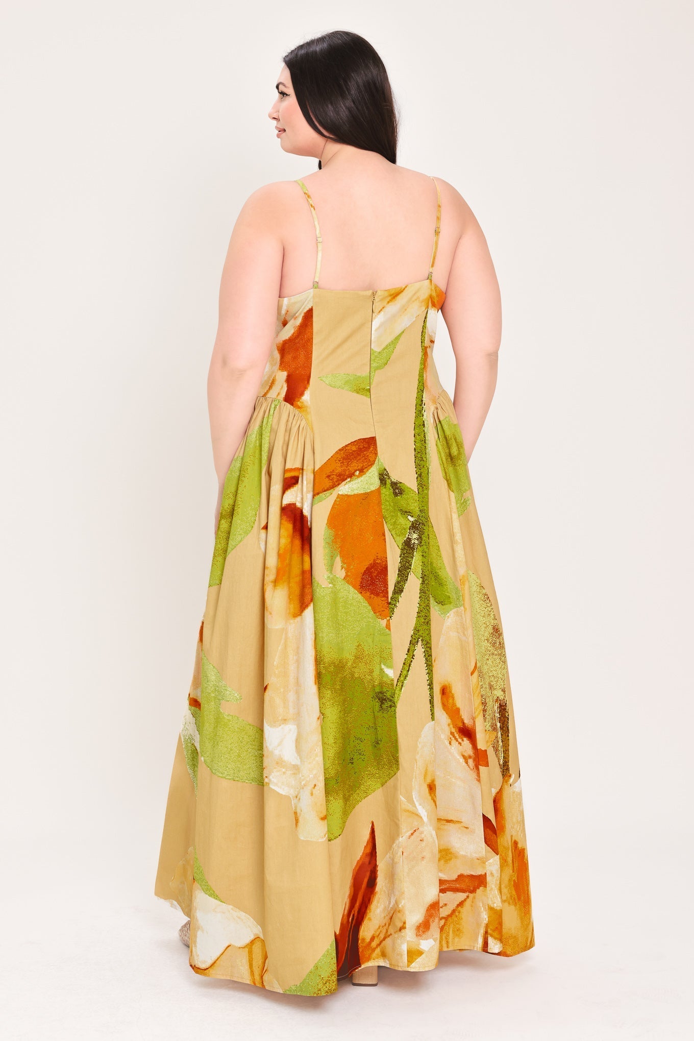 Limoncello Garden Maxi Dress Floral Bustier Dress
