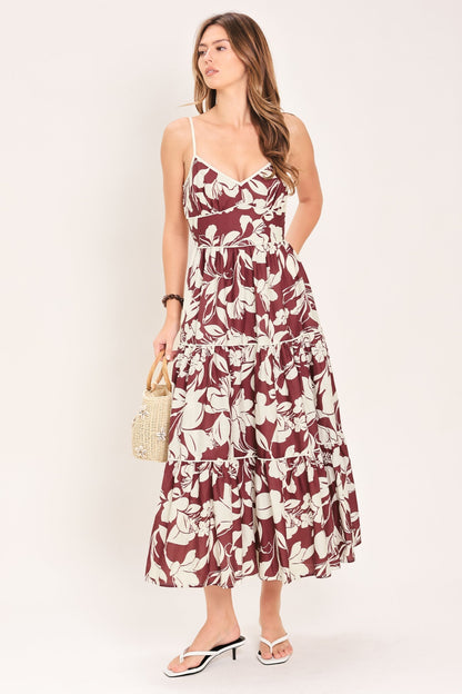 ROMANCE IN WINE COUNTRY MIDI DRESS