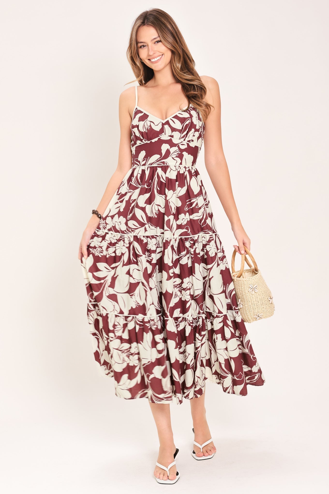 ROMANCE IN WINE COUNTRY MIDI DRESS