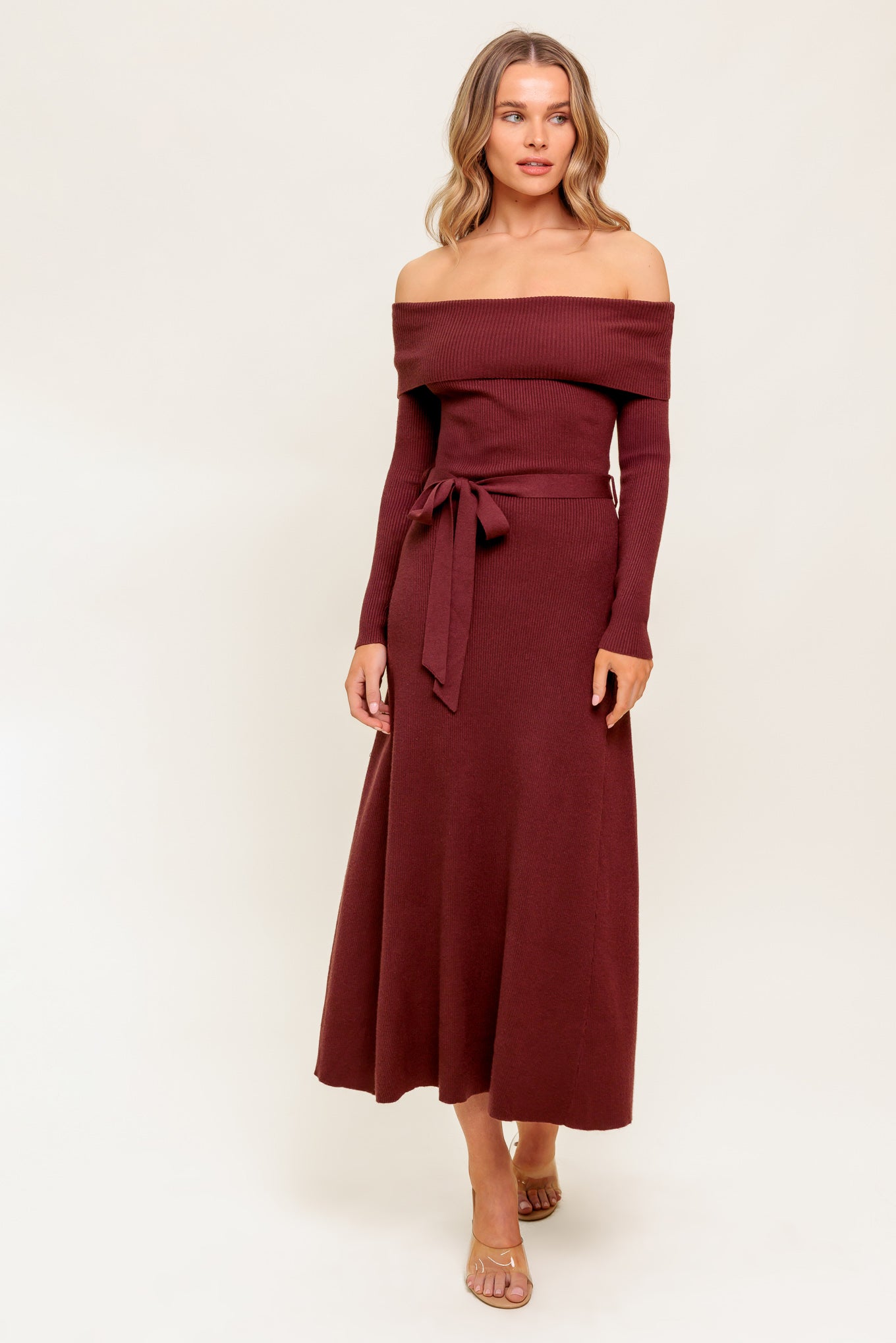 RUSTIC RETREAT BROWN SWEATER DRESS FINAL