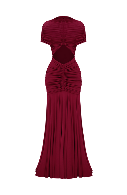 Jaya Maxi Dress Burgundy