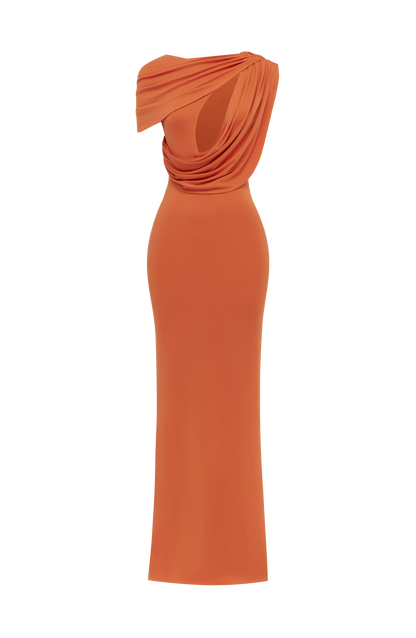 Kalina Maxi Dress Burnt Orange