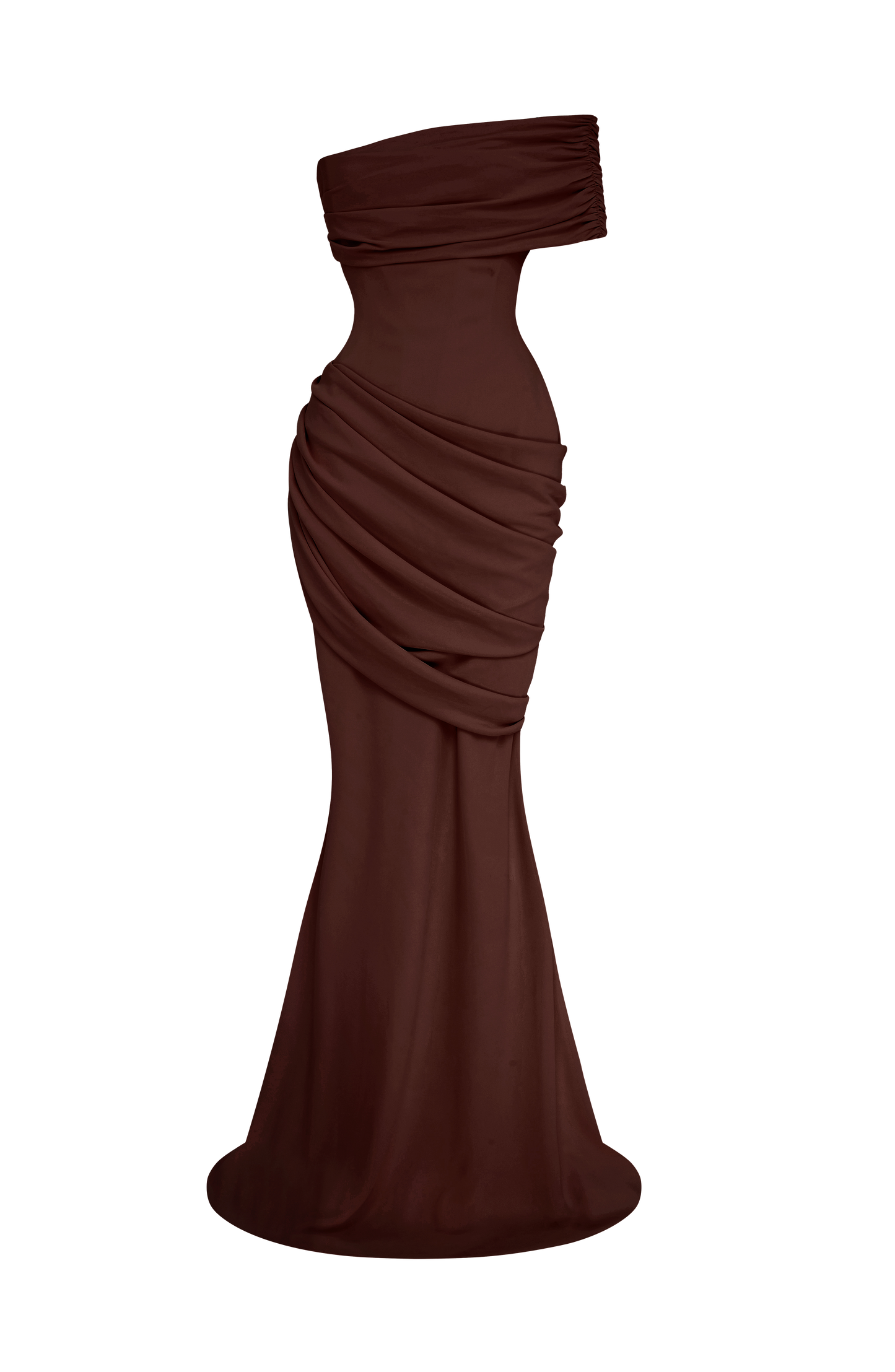 Kasia Gown Plum Brown