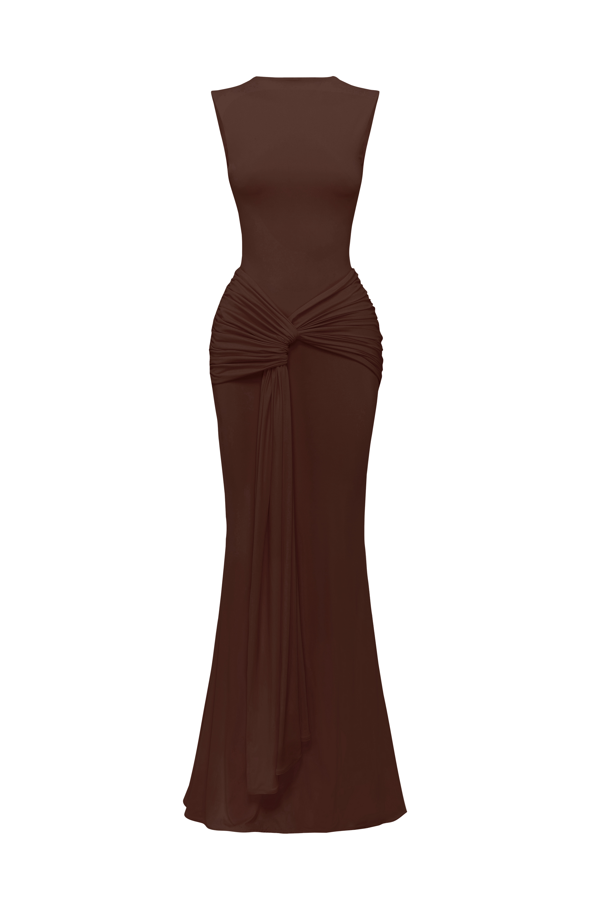 Lorenza Maxi Dress Plum Brown
