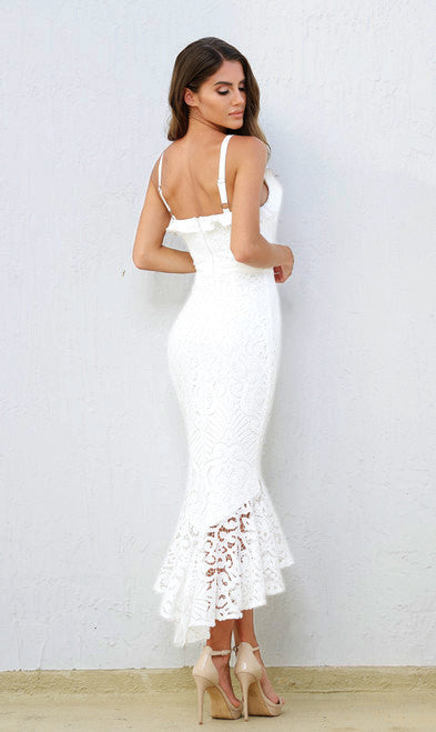 Leanne Midi Dress WHITE