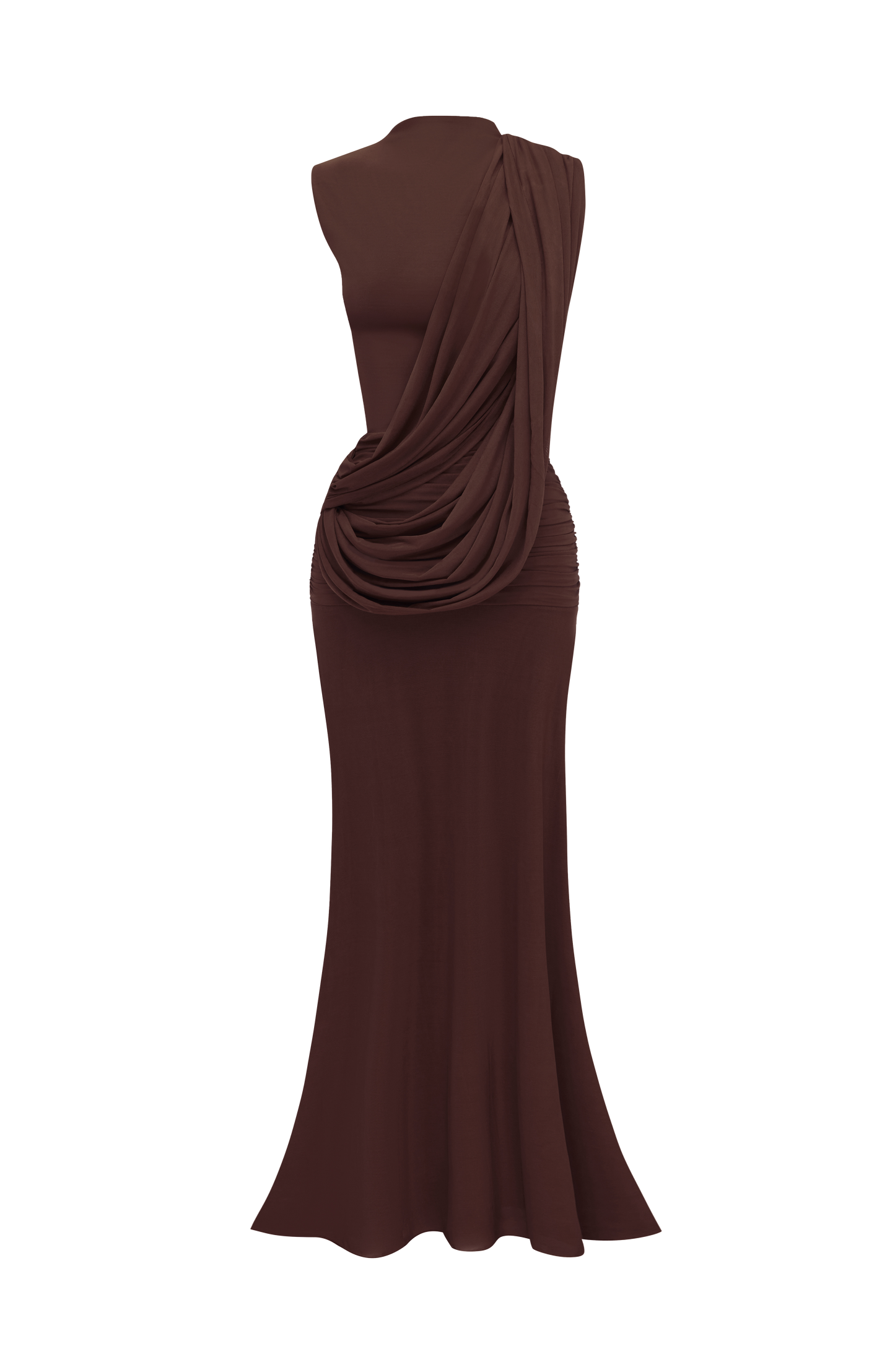 Mireya Maxi Dress Plum Brown
