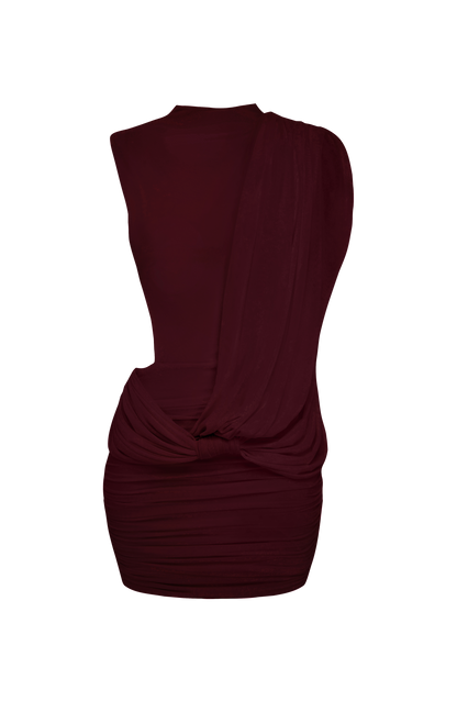 Mireya Mini Dress Cherry Lacquer