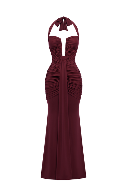 Morrigan Maxi Dress Cherry Lacquer
