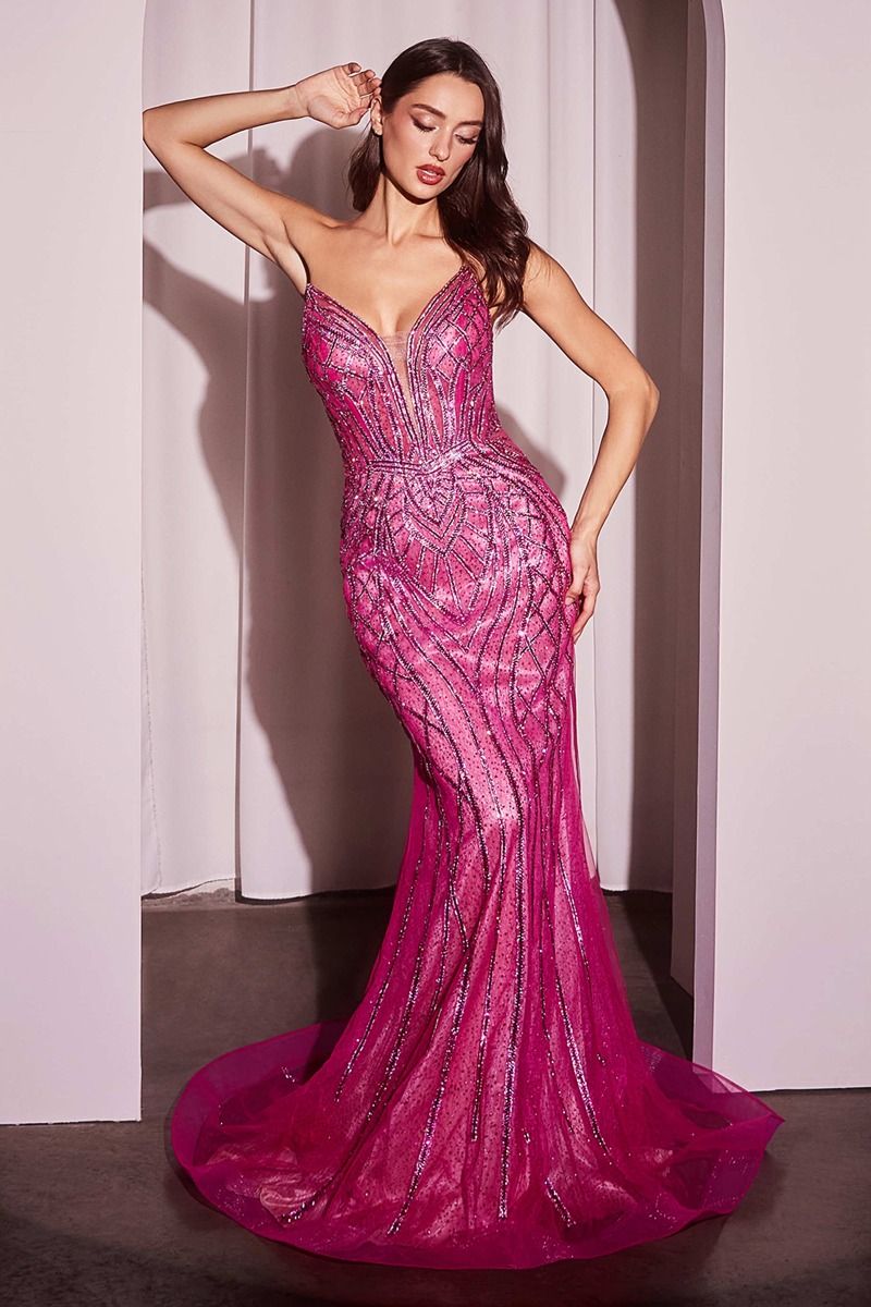 MAXWELL GOWN CRYSTAL STRAPLESS EMBELLISHED MERMAID GOWN