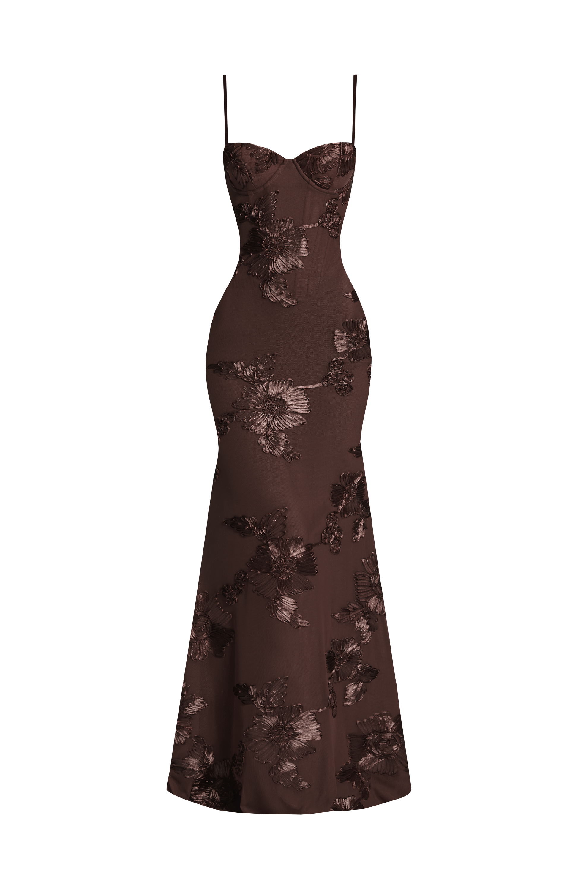 Nefertiti Maxi Dress Plum Brown