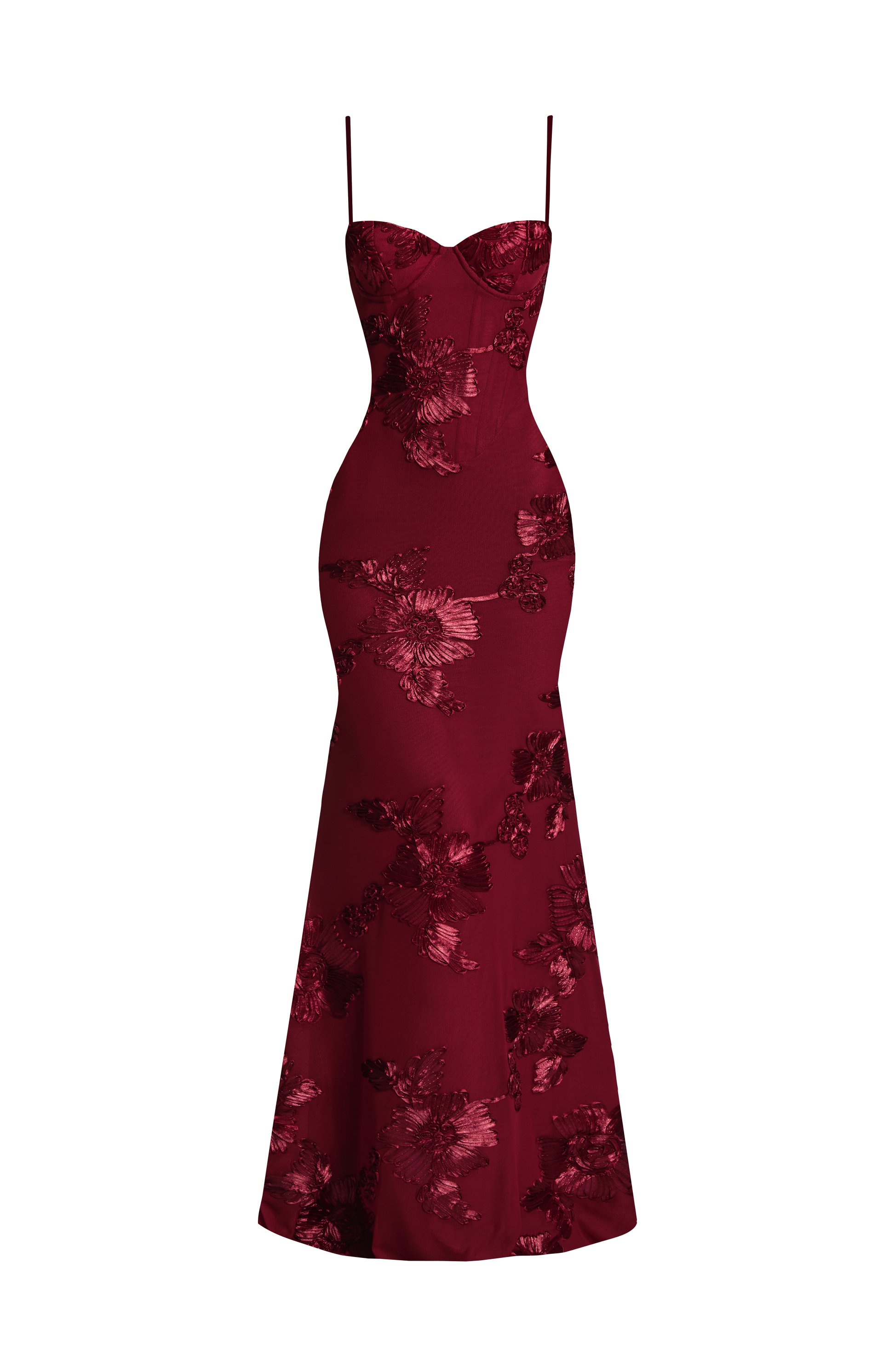 Nefertiti Maxi Dress Burgundy
