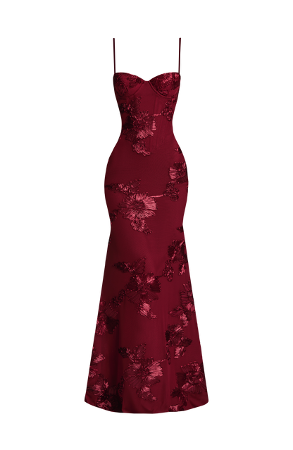 Nefertiti Maxi Dress Burgundy