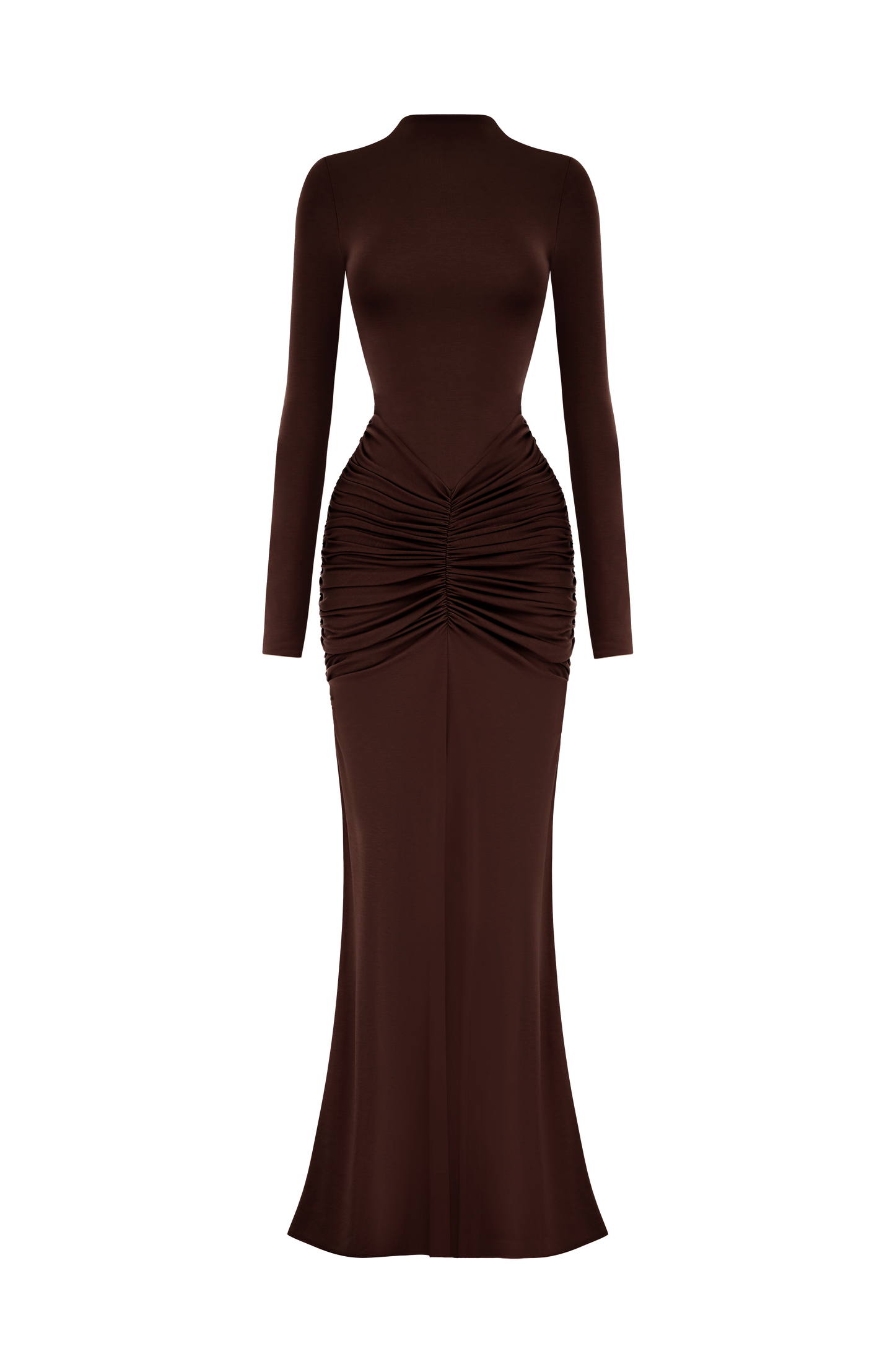 Oriane Maxi Dress Plum Brown