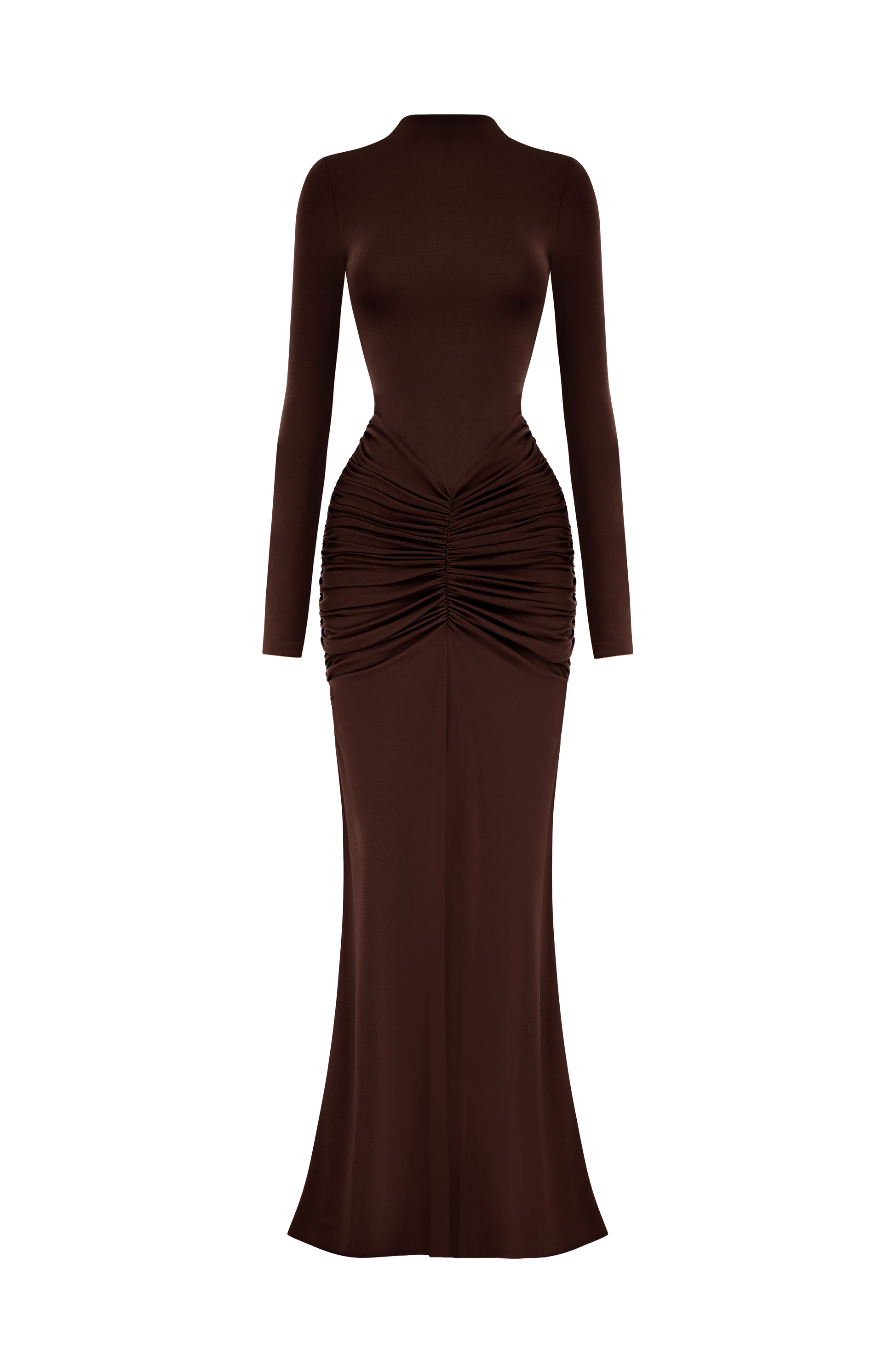 Oriane Maxi Dress Plum Brown