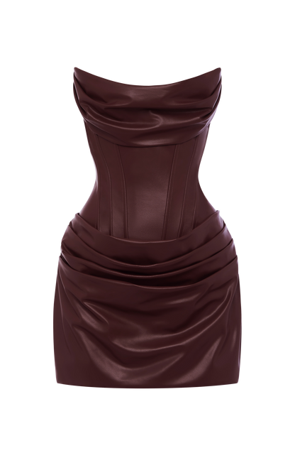 Palmer Mini Dress Burgundy