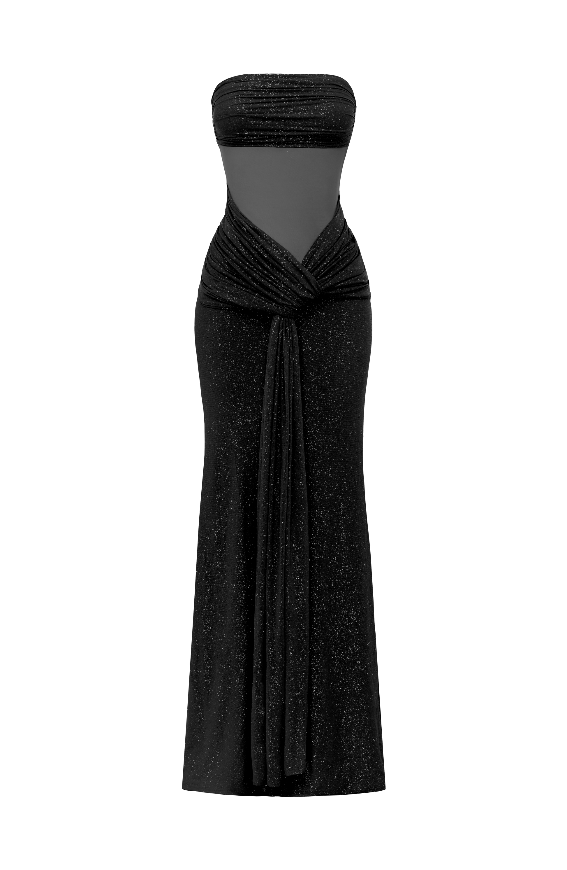 Paula Maxi Dress Black Sparkle