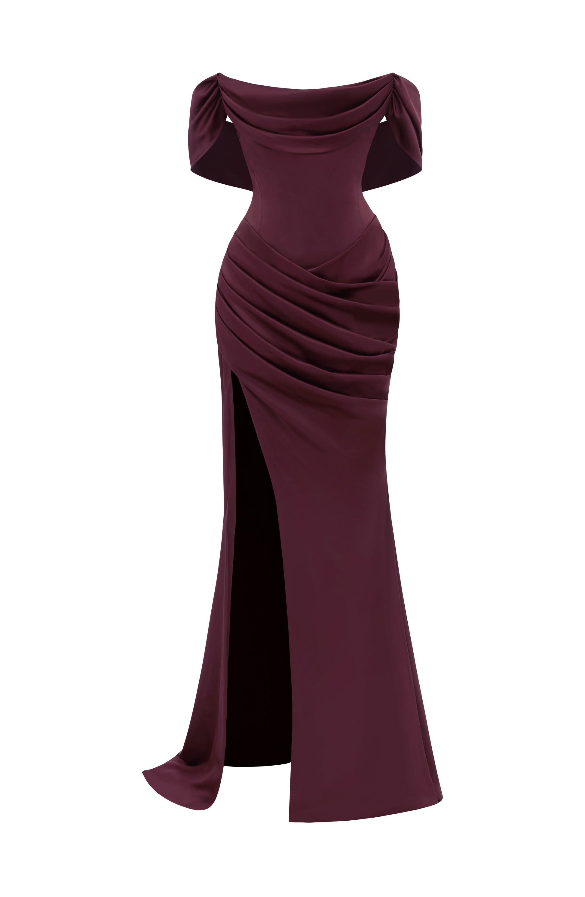 Riona Gown Cherry Lacquer