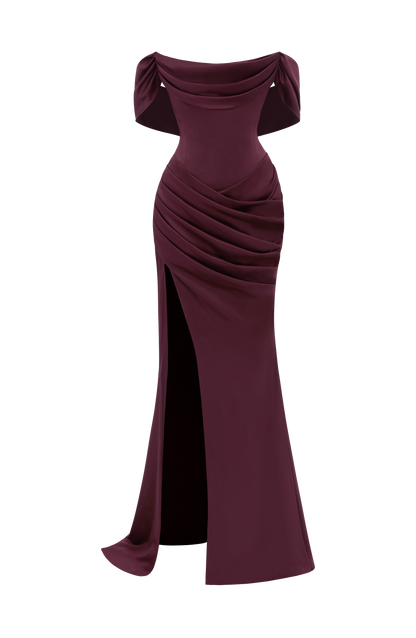 Riona Gown Cherry Lacquer