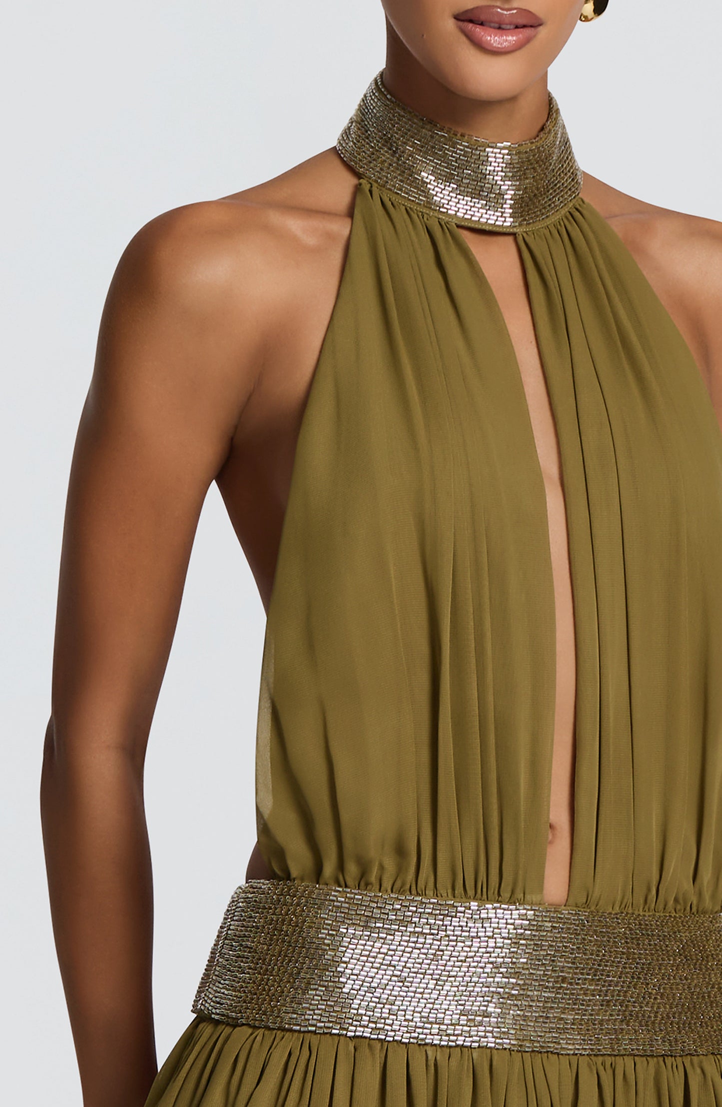 Rosalina Maxi Dress Deep Olive