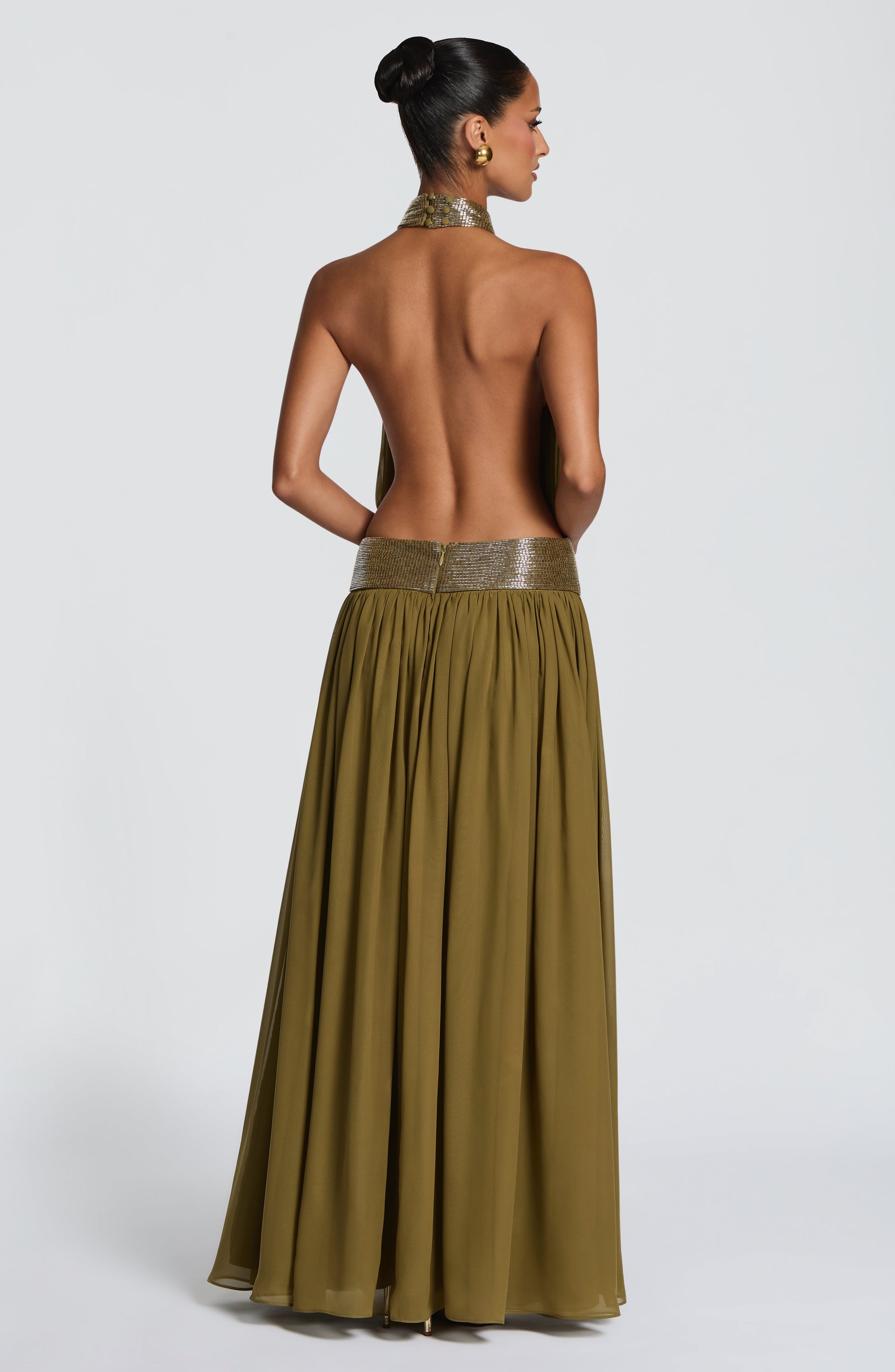 Rosalina Maxi Dress Deep Olive