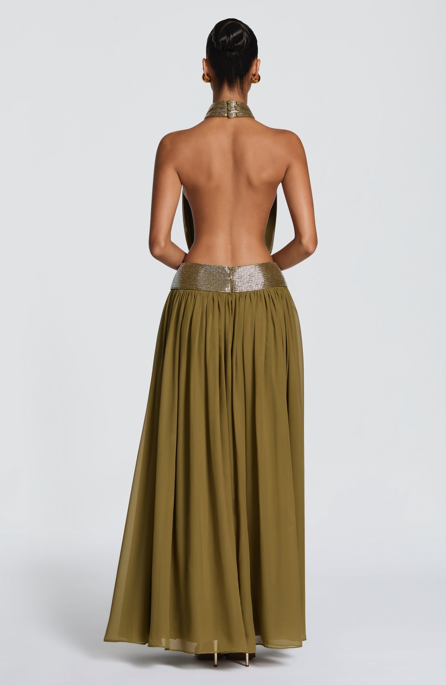 Rosalina Maxi Dress Deep Olive