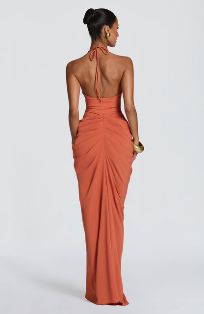 Adele Maxi Dress Burnt Orange