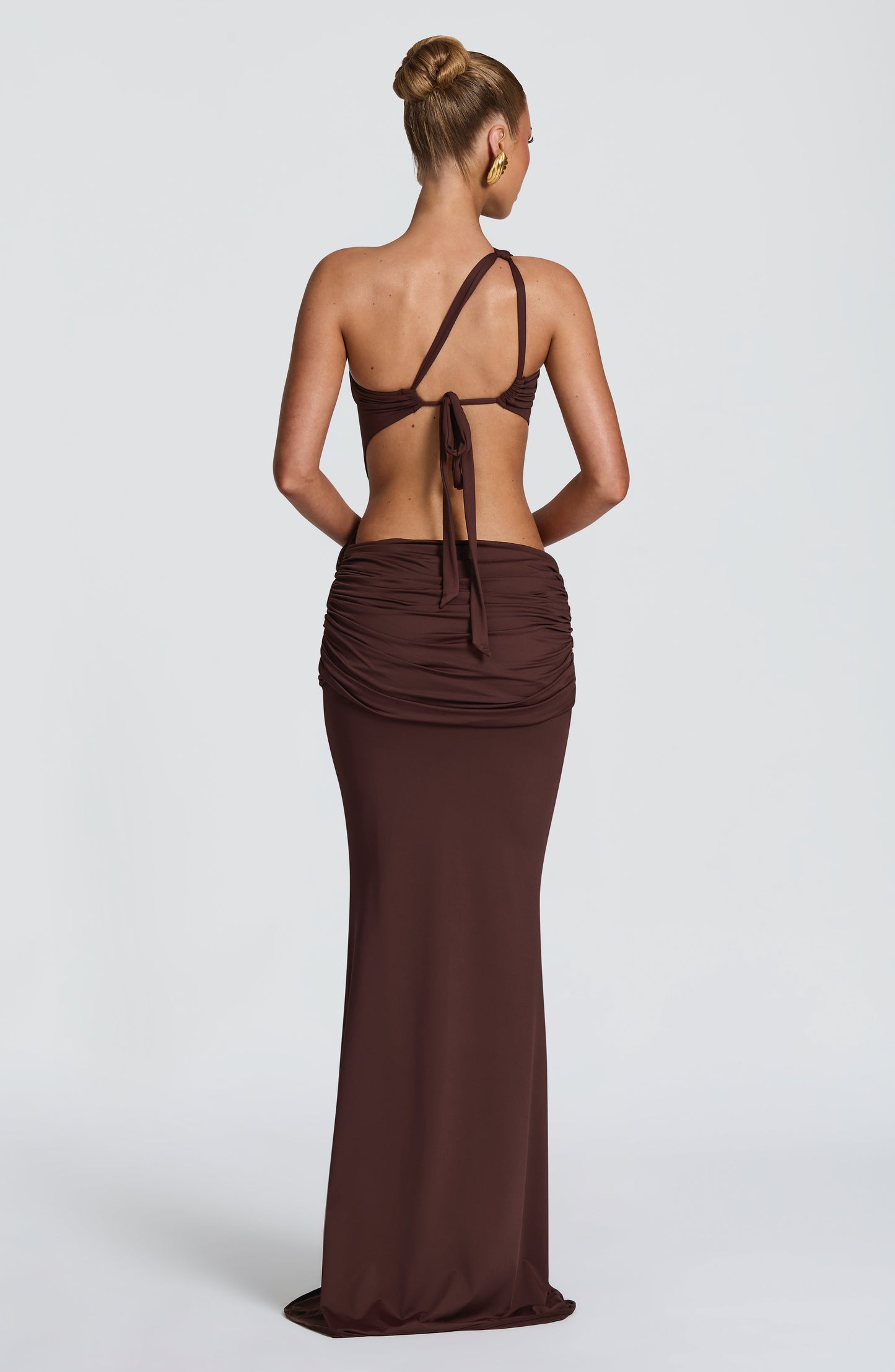 Onyx Maxi Dress Plum Brown